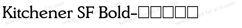 Kitchener SF Bold字体转换
